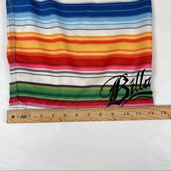 Billabong Board Shorts Mexican Blanket Stripes Men's Size 32 Wax Comb - Picture 9 of 9